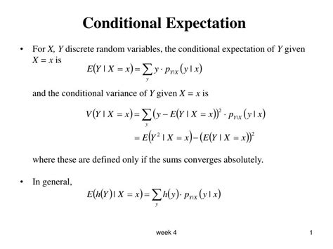 Conditional Expected Value