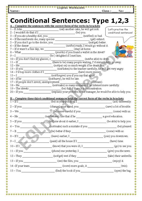 Conditional Sentence Type 1 2 3