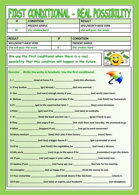 Conditional Sentences Worksheets Conditional Sentences Worksheet - Conditional Sentences Worksheet