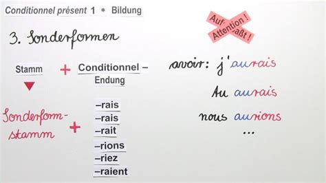 Conditionnel Present Bildung