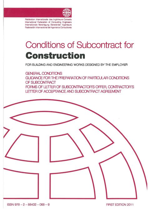Conditions Of Subcontract For Rdbc International