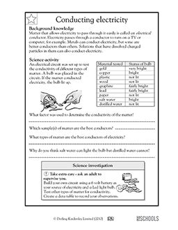 Conducting Electricity 5th Grade Science Worksheet Greatschools 5th Grade Science Electricity - 5th Grade Science Electricity