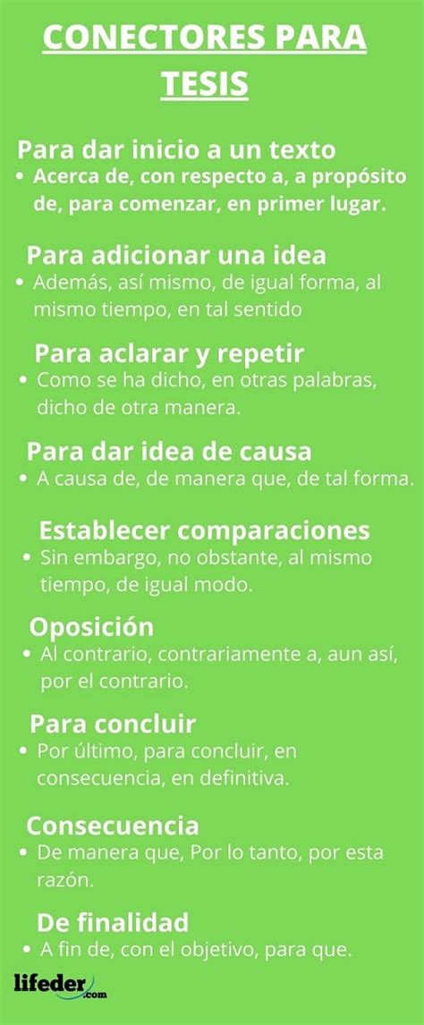 Conectores Para Tesis