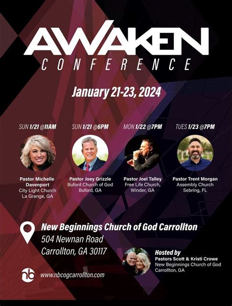 conference agenda Awakening the Spirit