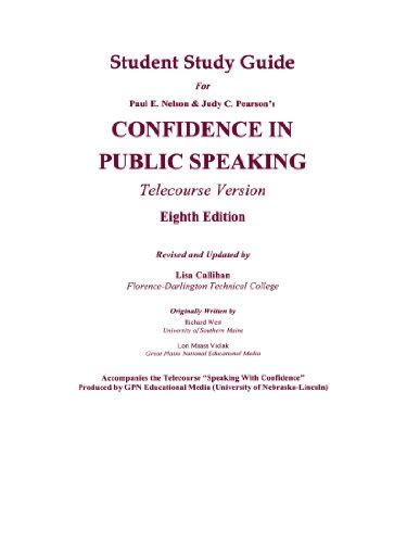 Full Download Confidence In Public Speaking 8Th Edition 