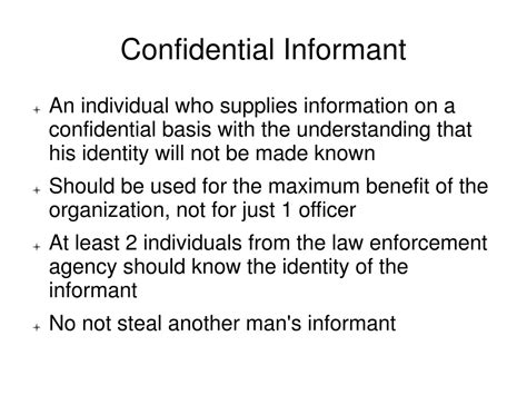 Full Download Confidential Informant Guidelines 