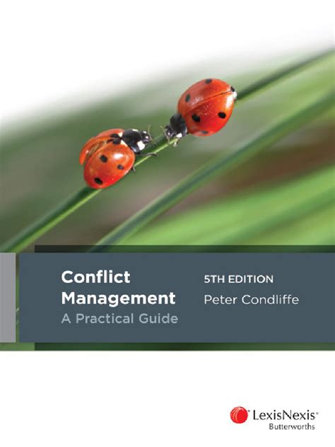 Conflict Management A Practical Guide To Developing Negotiation Strategies