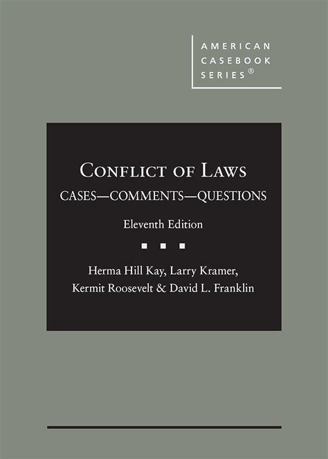 Conflict Of Laws Cases Comments Questions