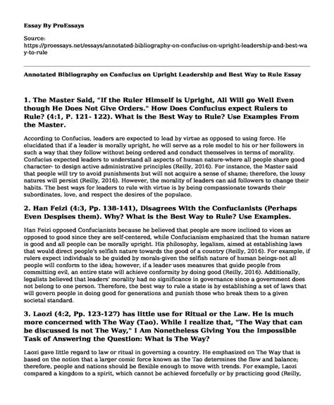 confucius bibliography examples