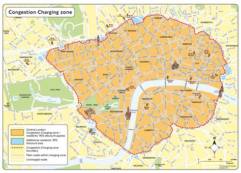 Congestion Charge Zone Map