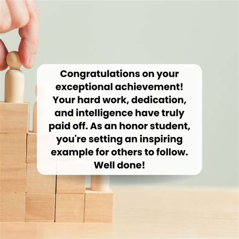 Congratulations Message For Honor Student