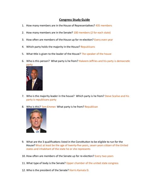 congress study guide