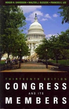 Read Congress And Its Members 13Th Edition Summaries 