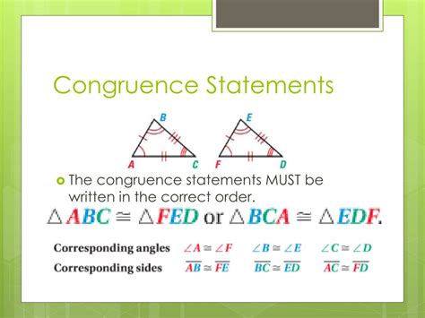 Congruence Statement Worksheet   Write Congruence Statements For Congruent Figures Worksheet - Congruence Statement Worksheet