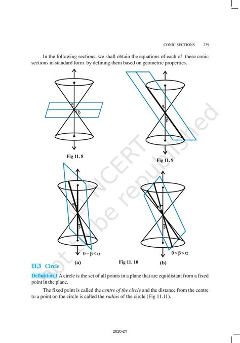 Conic Sections Class 11 Notes