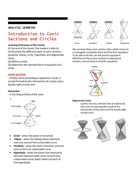 Conics Introduction And Parabolas Lesson Plan For 10th Conic Sections Parabola Worksheet Answers - Conic Sections Parabola Worksheet Answers