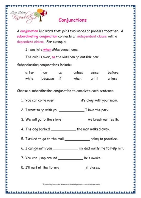 Conjunctions Worksheet For Class 8 Ncert Guides Com Conjunction Exercises For Grade 2 - Conjunction Exercises For Grade 2