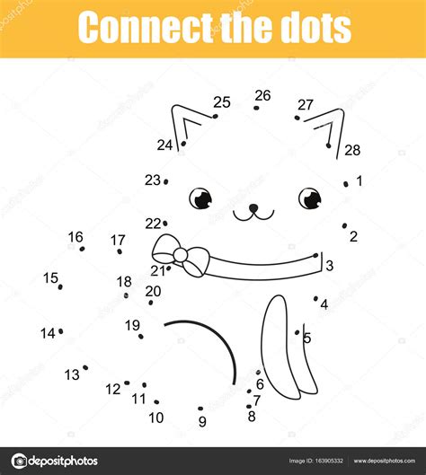 Connect The Dots Numbers Educational Worksheet For Children Join The Dots Pictures - Join The Dots Pictures
