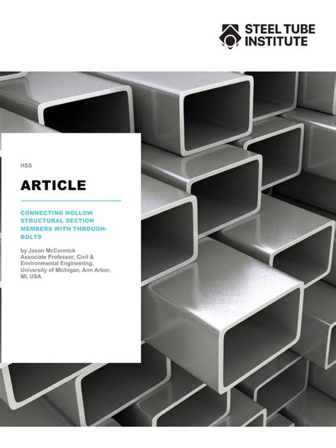 Connecting Hollow Structural Section Members With Through