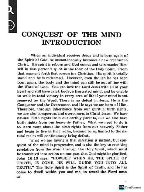 Conquest Of The Mind