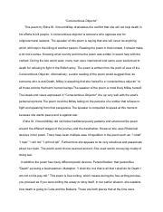 Read Online Conscientious Objector Poem Pdf 