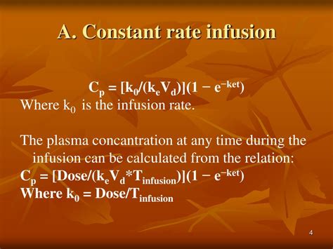 Constant Rate Infusion