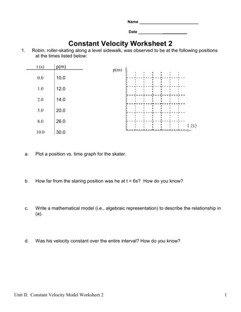Constant Velocity Worksheet 2 Answers   Calculate Distance Traveled With Spreadsheets - Constant Velocity Worksheet 2 Answers