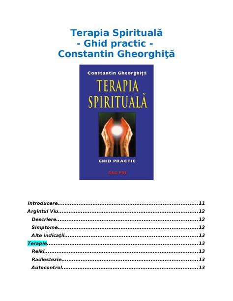 constantine gheorghita terapia spirituala pdf