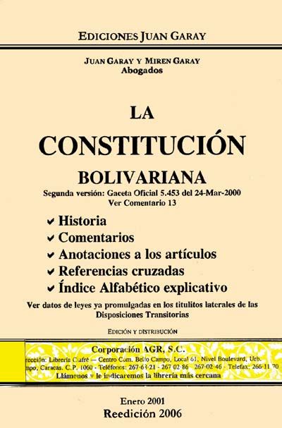 constitucion de venezuela comentada pdf