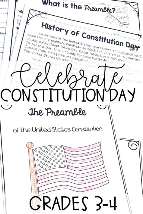 Constitution Day Activities Preamble To The Constitution By Preamble Activity Worksheet - Preamble Activity Worksheet