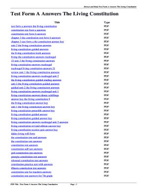Read Online Constitution Test Form A Answers 