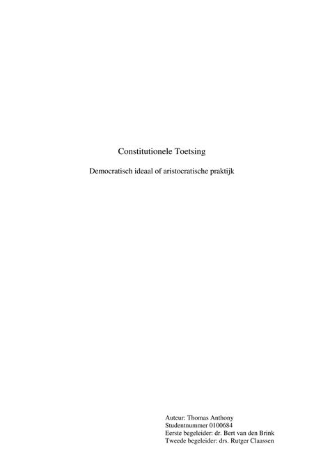 constitutionele toetsing