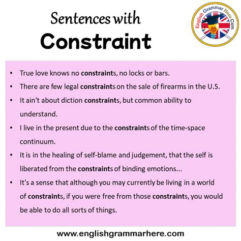 constraint english
