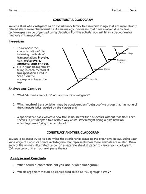 Constructing A Cladogram Answer Key Answers Fanatic Cladogram Worksheet Answers Key - Cladogram Worksheet Answers Key