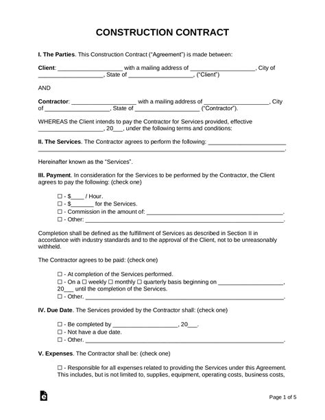 Construction Forms And Contracts