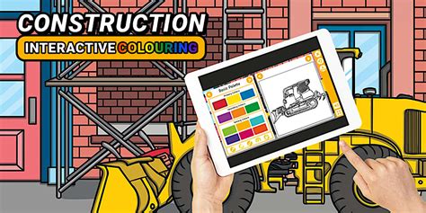 Construction: Interactive Fun With Fold Out Play Scene, Reusable Stickers, And Punch Out, Stand Up Figures! ( Sticker, Punch Out, And Play!)
