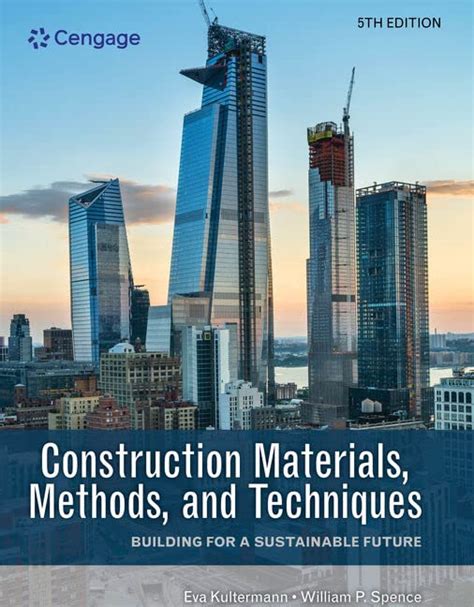 Construction Materials Methods Techniques Sustainable