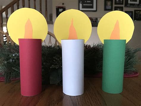 Construction Paper Christmas Candle Card Craft For 2nd Grade Christmas Crafts - 2nd Grade Christmas Crafts
