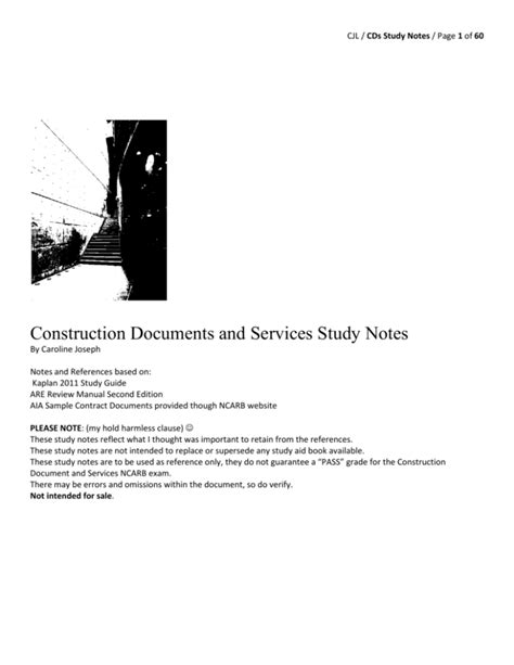 Read Construction Documents And Services Exam 