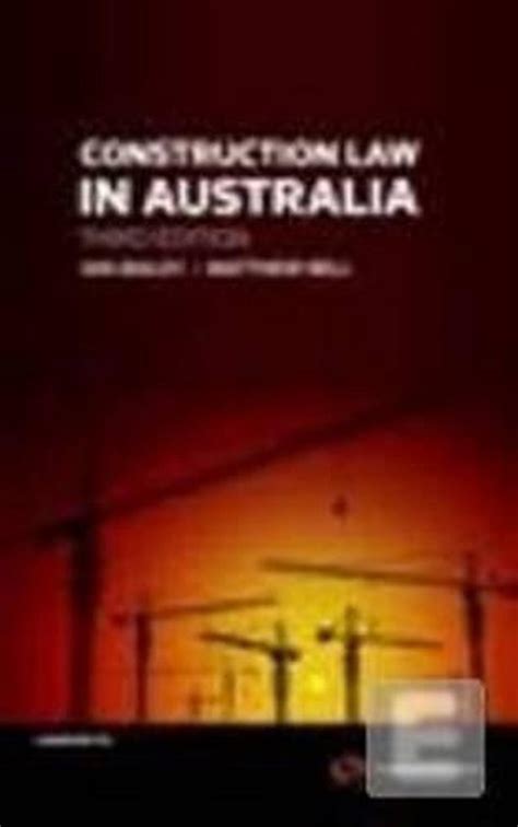 Full Download Construction Law In Australia 3Rd Edition 