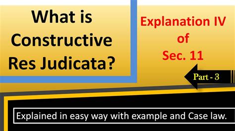 Constructive Res Judicata
