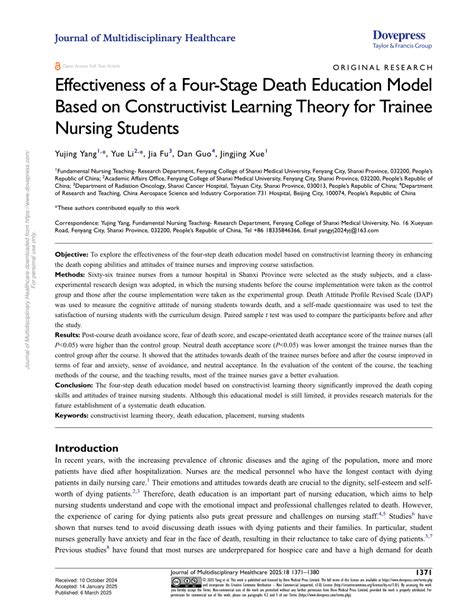 constructivist learning theory in nursing education