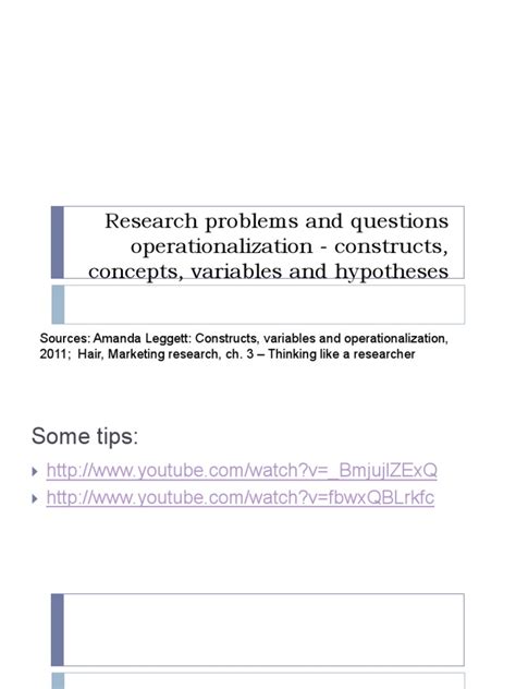 Read Constructs Concepts Variables Research Questions 