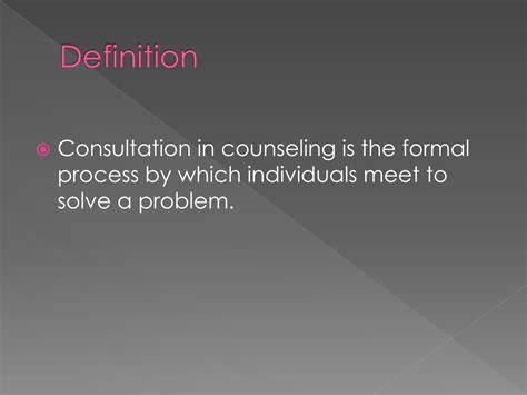 consultation definition