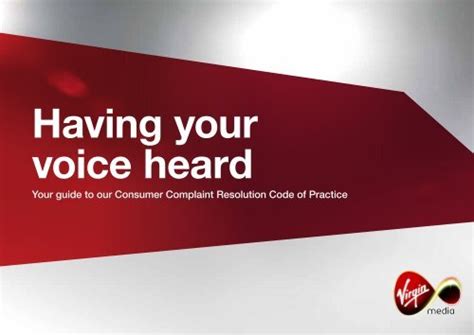 Consumer Code Of Practice Virgin Media