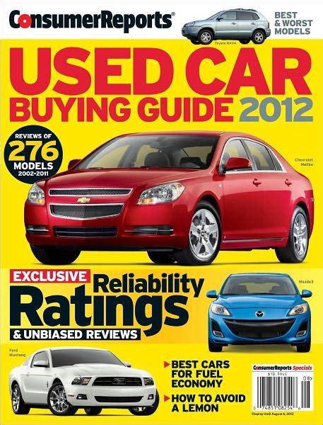 Read Consumer Reports 2012 Car Buying Guide 