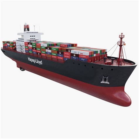 container ship 3d