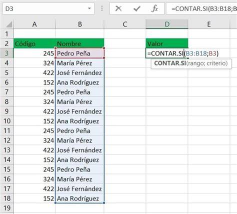 Contar Si Excel