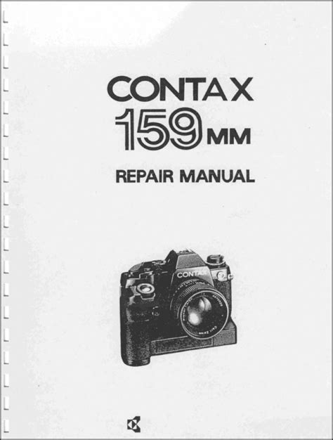 Read Contax 159Mm Camera Repair Manual Pdf Ebooks 