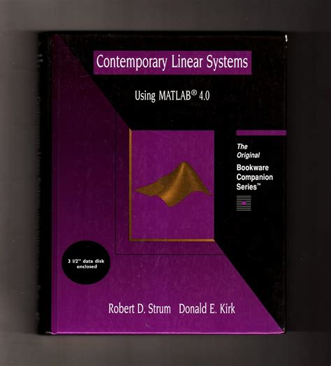 Contemporary Linear Systems Using Matlab Bookware Companion